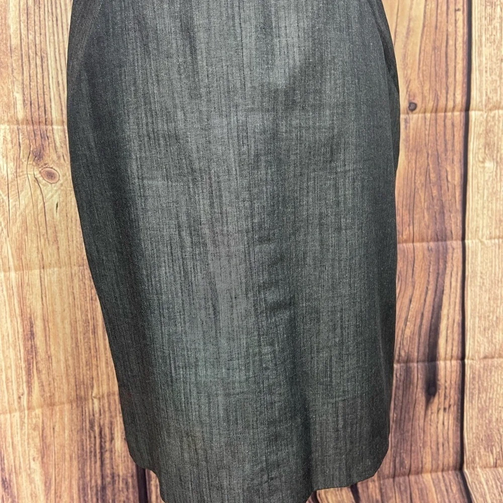 Calvin Klein gray cotton blend V-neck dress women’s size 6 Calvin Klein - Picture 7 of 13